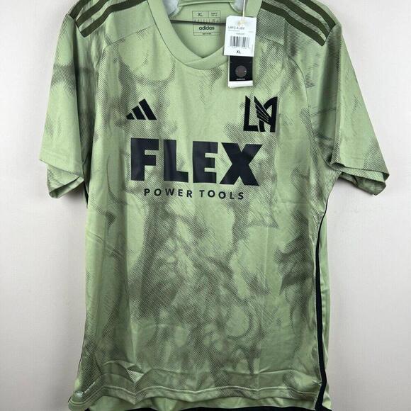 LAFC Away Jersey 2023/24 Adidas Men’s Size XL Slim Fit Green Flex Sponsor Soccer - Picture 1 of 6